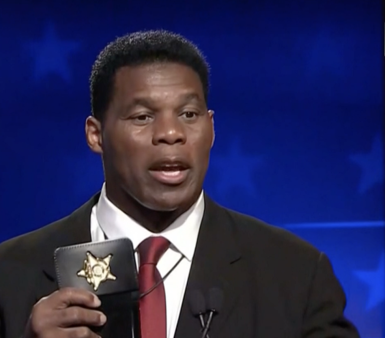 Herschel Walker defends use of ‘honorary’ sheriff’s badge in Georgia Senate debate