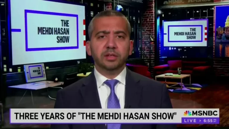 Mehdi Hasan Leaves MSNBC In Surprise Announcement At End Of Final Sunday Show
